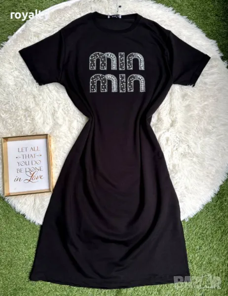 Памучна дамска рокля Miu Miu , снимка 1