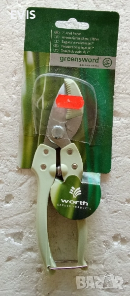 Продавам нова 7" Лозарска и градинарска ножица с наковалня (Anvil Pruner) – Greensword, снимка 1