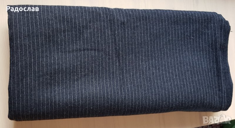 Платове за сако панталон пола лукс черен габардин плътен български, снимка 1