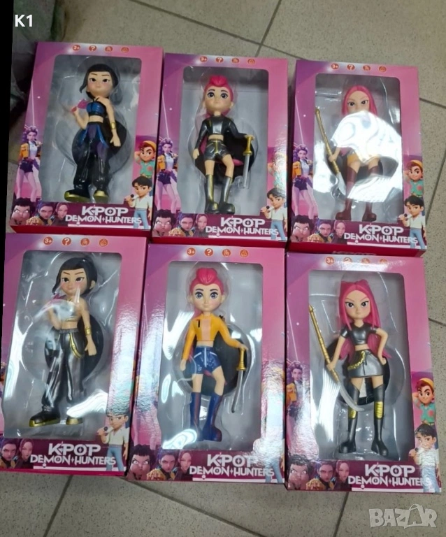 Голяма фигурка K-POP Demon Hunters 20см, фигурки Кей Поп Руми Rumi Zoe Mira, снимка 1