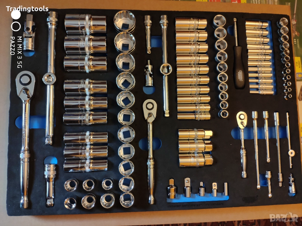 DRAPER EXPERT гедоре /гидория 1/4 3/8 1/2 96части вложки камъни комплект, снимка 1