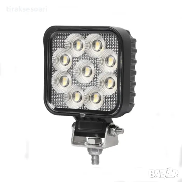 Висок клас LED Диоден халоген 27W 12V 24V за джипове, лодки, мотокари, снимка 1