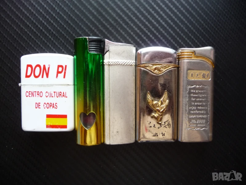 5 метални запалки за 5лв. запалка цигари лула пури огънче пушене пушачи, снимка 1