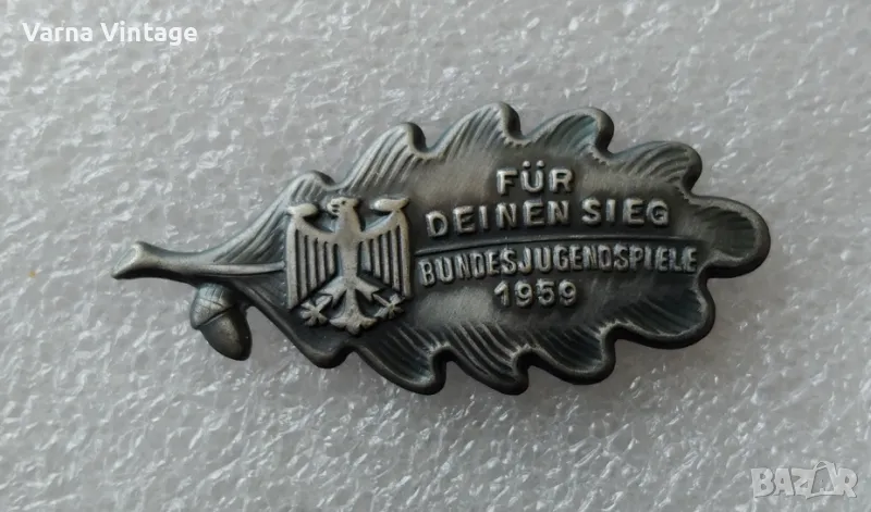Значка за победа на Федералните младежки игри през 1959 г. Германия., снимка 1
