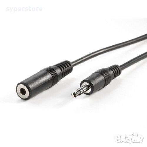 Кабел Аудио жак Мъжки към Аудио жак Женски 3м Digital One SP01301 Cable 3.5mm-M/F, снимка 1