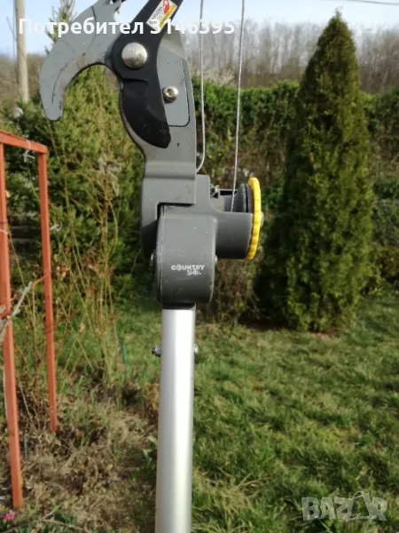 Ножица за клони с телескопичен алуминиев удължител 2.90м., снимка 1