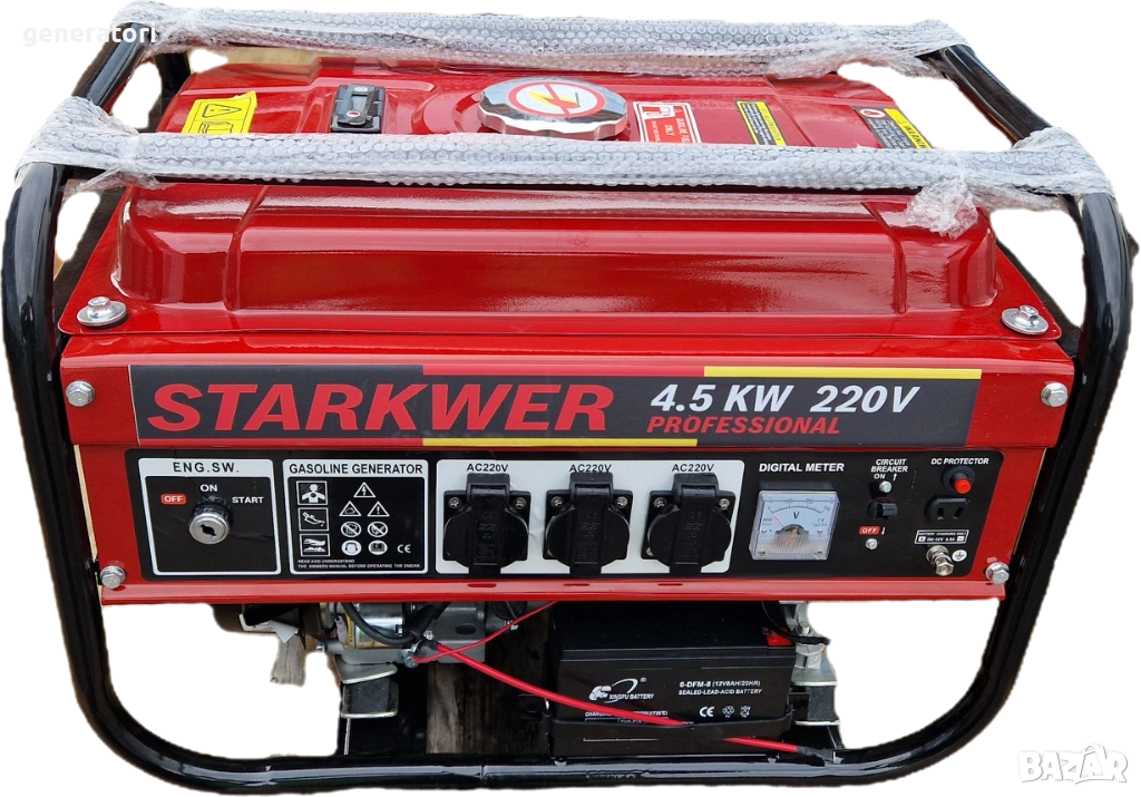 4,5 KW - ГЕНЕРАТОР за ток STARKWER  PROFESSIONAL  Генератори за ток 4,5КВ, снимка 1