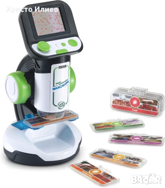 Микроскоп LeapFrog Интерактивна играчка с видео и снимки 2,4 инча екран, снимка 1
