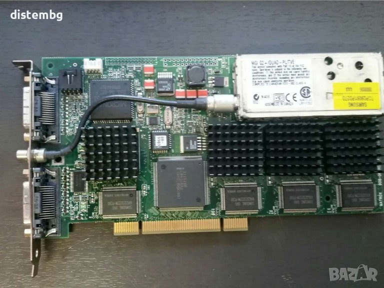 Видеокарта PCI-TV+Graphics Matrox MGI G2+/QUAD-PL/TVE, снимка 1