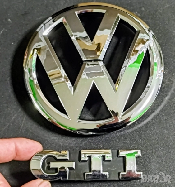 Емблеми за VW GOLF 6, GTI, за предна решетка, VW GOLF 6, емблема Volkswagen, комплект , снимка 1