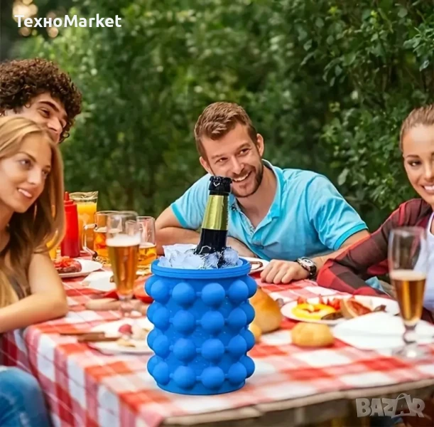 Голяма Форма за Лед – Бързо и Лесно Замразяване на Кръгли Кубчета Лед

, снимка 1