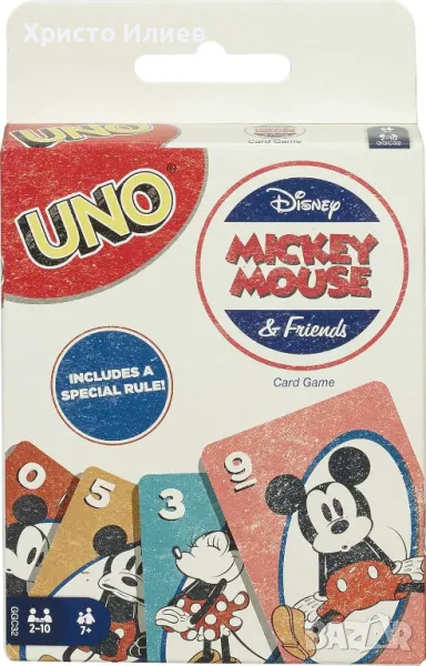 Карти за игра UNO Mattel Оригинални Уно Disney Дисни с Мики Маус, снимка 1