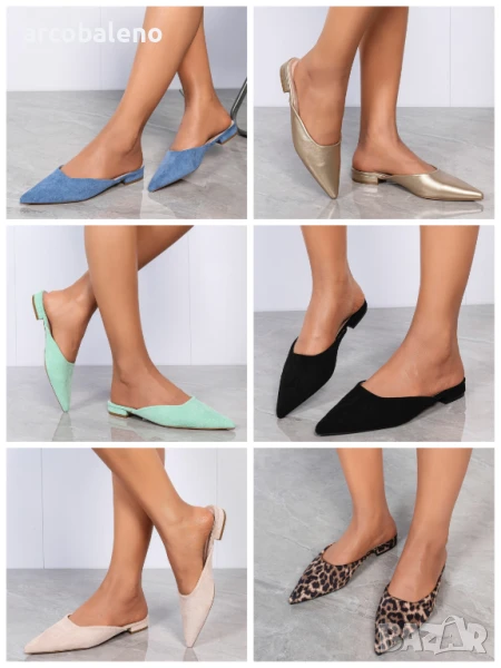 Дамски равни сандали, 6цвята , снимка 1