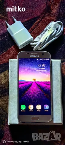 SAMSUNG GALAXY S7 Golden sand-Перфектно състояние на телефона, снимка 2 - Samsung - 55991810