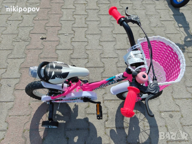 BG Детски велосипед 12" HAMATO розов, снимка 3 - Велосипеди - 54333991