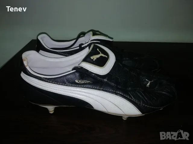 Puma King MCMLXVIII оригинални естествена кожа черни бутонки калеври футболни размер 45 Пума Кинг