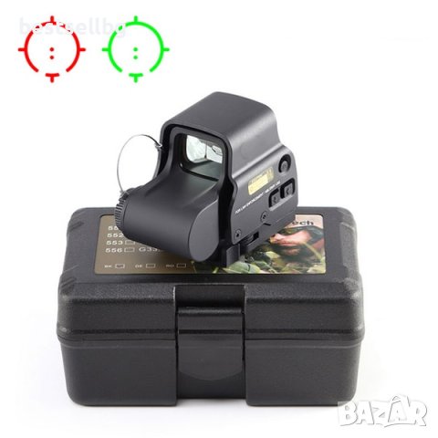 Компактен тактически мерник бързомер червена зелена точка пушка еърсофт, снимка 11 - Оборудване и аксесоари за оръжия - 42650062