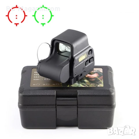 Компактен тактически мерник бързомер с червена и зелена точка за лов еърсофт въздушна пушка прицел, снимка 10 - Оборудване и аксесоари за оръжия - 51051197