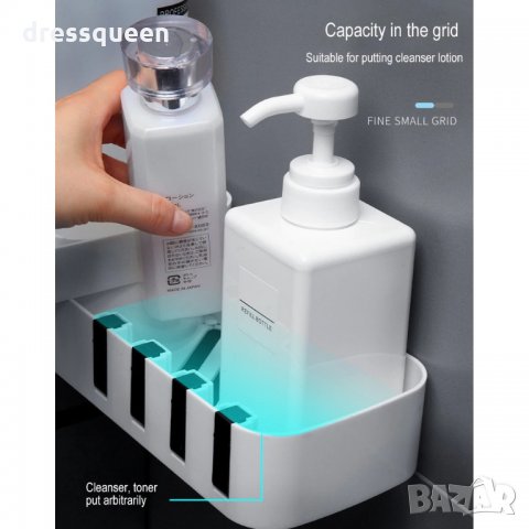 2699 Етажерка за баня самозалепяща се на 2 нива, снимка 2 - Други стоки за дома - 30530256