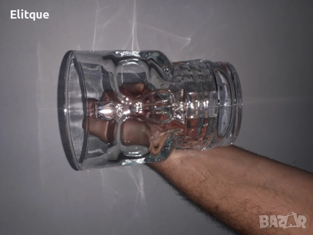 Уникална стъклена халба - 2бр. ПРОМОЦИЯ, снимка 3 - Чаши - 52903084