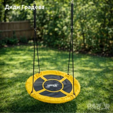 🌈 Градинска люлка "Щъркелово гнездо" (100 см) - Издържа до 150 кг!, снимка 7 - Градински мебели, декорация  - 53905719
