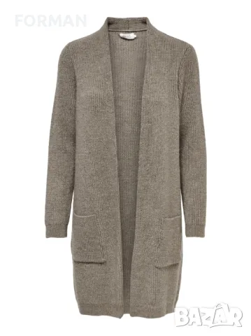 Дълга пухкава бежова жилетка, снимка 5 - Жилетки - 49072163