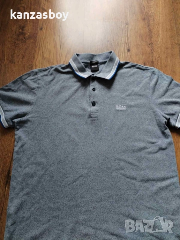Boss Polo Paddy 50398302 Szary Regular Fit - мъжка тениска р-р XL, снимка 5 - Тениски - 52335145