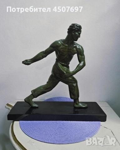 Бронзова Скулптора, Александър Келети 1930г. , снимка 8 - Антикварни и старинни предмети - 53013467