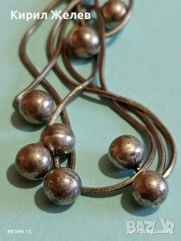 Винтидж артистични сребърни обеци стил поднесен аристократично 25883, снимка 7 - Обеци - 52863131