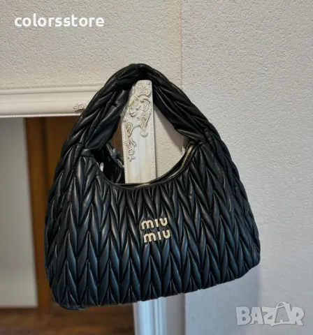 Черна чанта MiuMiu-SG142te