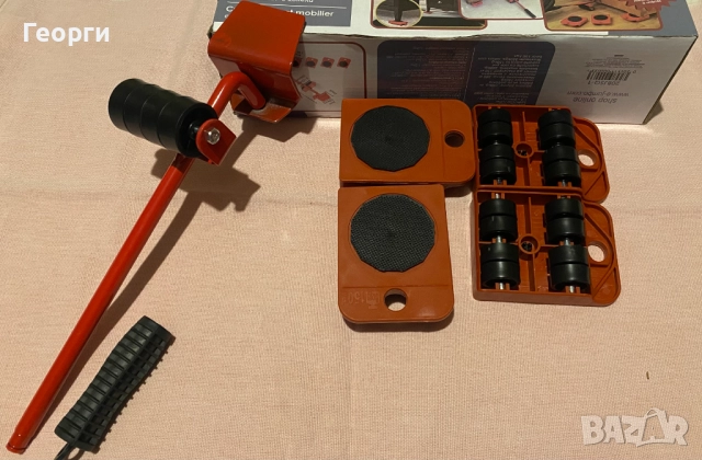 Повдигащ лост с 4 подложки с колела.