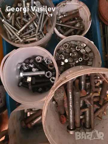 🔩 Болтове, гайки и шайби – смесени размери, количество по избор, снимка 2 - Железария - 56156085