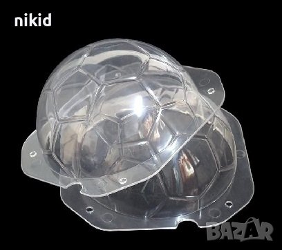 3D голяма футболна Топка Поликарбонатна отливка калъп молд шоколад Шоколадова черупка торта украса, снимка 3 - Форми - 23182146