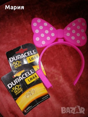 Нова светеща диадема за коса ,, Мини Маус,,+ПОДАРЪК още една диадема черна с ушички , снимка 5 - Шноли, диадеми, ленти - 31532890