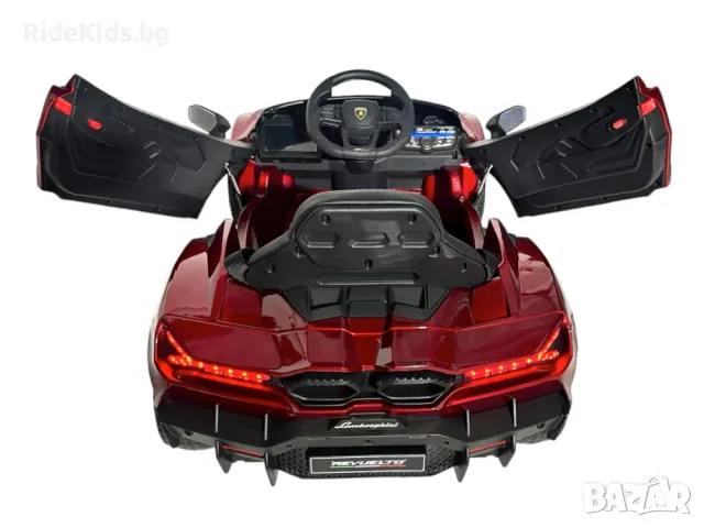 Lamborghini Revuelto 12V - Детска акумулаторна кола, Червена, EVA гуми, снимка 8 - Детски велосипеди, триколки и коли - 49731511