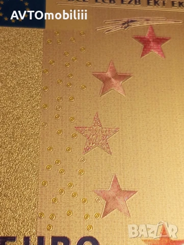 Позлатена с 24 карата злато банкнота със сертификат , снимка 7 - Нумизматика и бонистика - 51339803