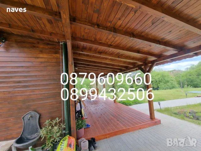 Дървени Навеси Изграждане Дървени конструкции Тераси Беседки, снимка 15 - Ремонти на покриви - 25143605