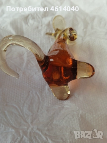 Стъклена фигурка фигурки Кон Куче, Мишка, Папагал, снимка 9 - Колекции - 52942452