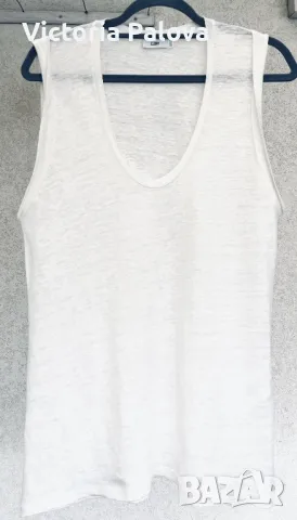 Лукс CLOSED ленен потник, снимка 2 - Корсети, бюстиета, топове - 50083668