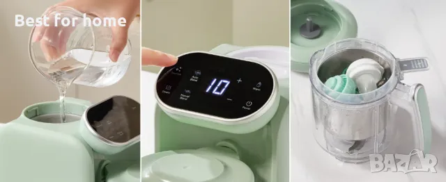 Уред за приготвяне на бебешка храна, 5 в 1 от Chefhandy, снимка 11 - Прибори, съдове, шишета и биберони - 48949474