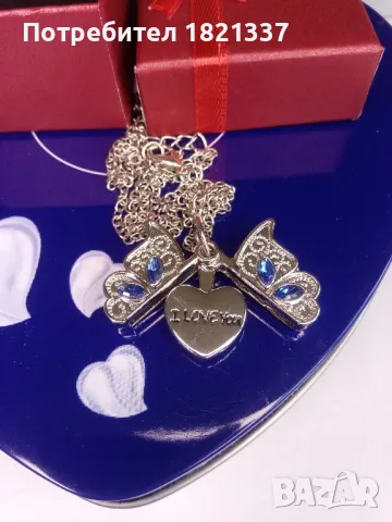 Колие Пеперуда , снимка 4 - Колиета, медальони, синджири - 49616678