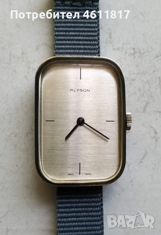 Сребърен ръчен часовник ALYSON , снимка 2 - Дамски - 52176430