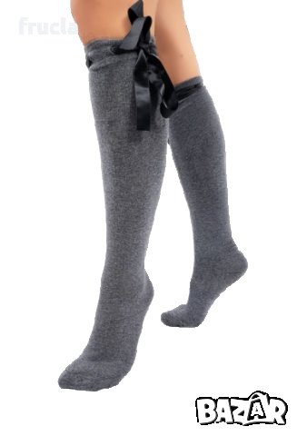 Дълги чорапи със сатенена панделка - различни цветове, снимка 11 - Дамски чорапи - 32093906