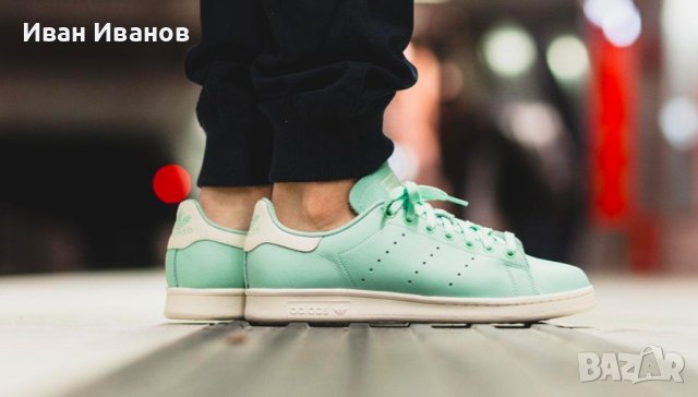 ADIDAS ORIGINALS STAN SMITH "FROZEN GREEN" номер 43,5-44, снимка 2 - Маратонки - 42609754