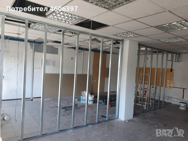 Монтаж на гипсокартон,шпакловка,боядисване с латекс и др., снимка 5 - Ремонти на апартаменти - 51855741