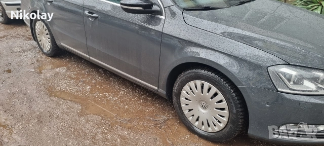 Железни джанти 16-ки 5×112 със оригинални тасове на VW, снимка 6 - Гуми и джанти - 53309699