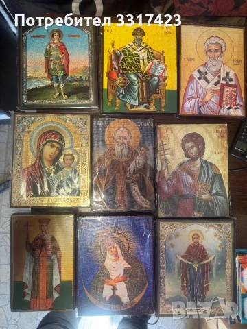 Ръчно рисувани икони на платно