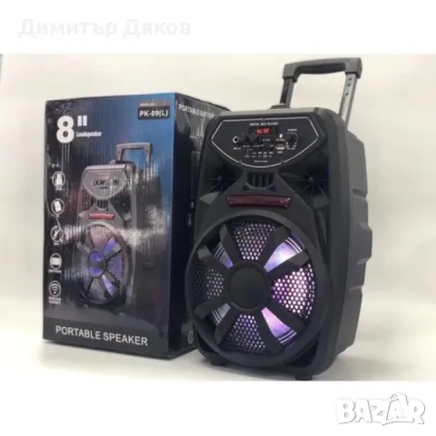Преносим Bluetooth високоговорител с вход за микрофон PK-09(L), снимка 2 - Bluetooth тонколони - 48250640