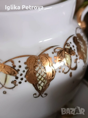 Руски сервиз - Златна дантела, снимка 11 - Антикварни и старинни предмети - 54167025