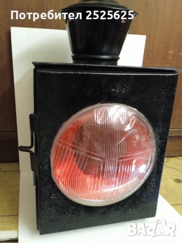 Голям стационарен ж.п. газен фенер, снимка 1 - Антикварни и старинни предмети - 42894532